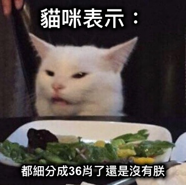 貓咪表示： 都細分成36肖了還是沒有朕