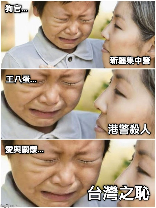 狗官... 新疆集中營 王八蛋... 港警殺人 愛與關懷... 台灣之恥