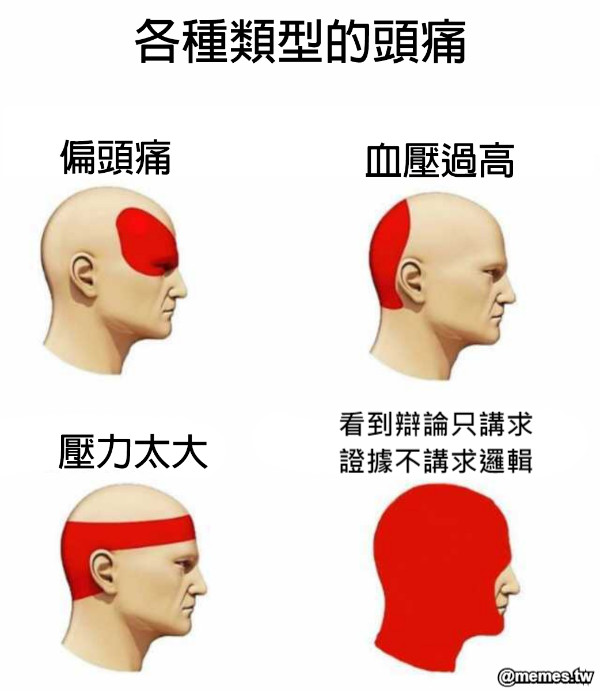 看到辯論只講求證據不講求邏輯