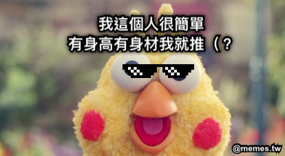 我這個人很簡單 有身高有身材我就推（？