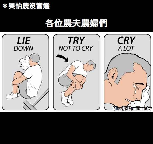 ＊吳怡農沒當選 各位農夫農婦們