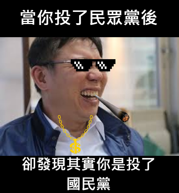 當你投了民眾黨後 卻發現其實你是投了國民黨