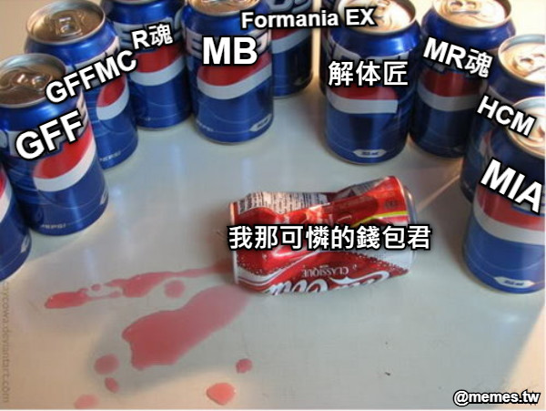 GFF GFFMC MB 解体匠 R魂 MR魂 Formania EX MIA HCM 我那可憐的錢包君