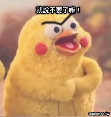 就說不要了嘛！