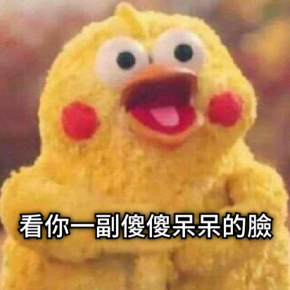 看你一副傻傻呆呆的臉