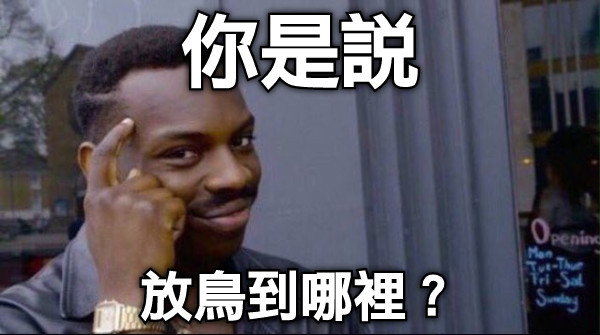 你是說 放鳥到哪裡？