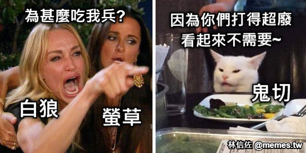 為甚麼吃我兵? 因為你們打得超廢 看起來不需要~ 白狼 螢草 鬼切