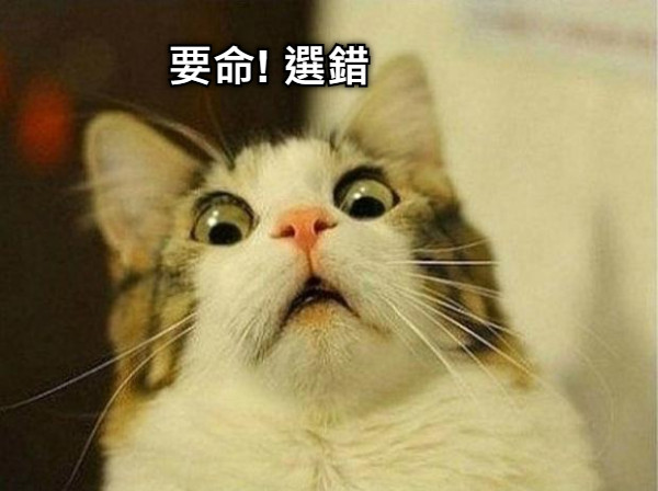 要命! 選錯