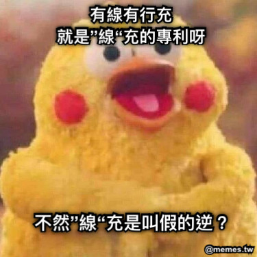 有線有行充 就是”線“充的專利呀 不然”線“充是叫假的逆？