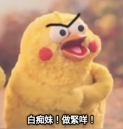 白痴妹！做緊咩！