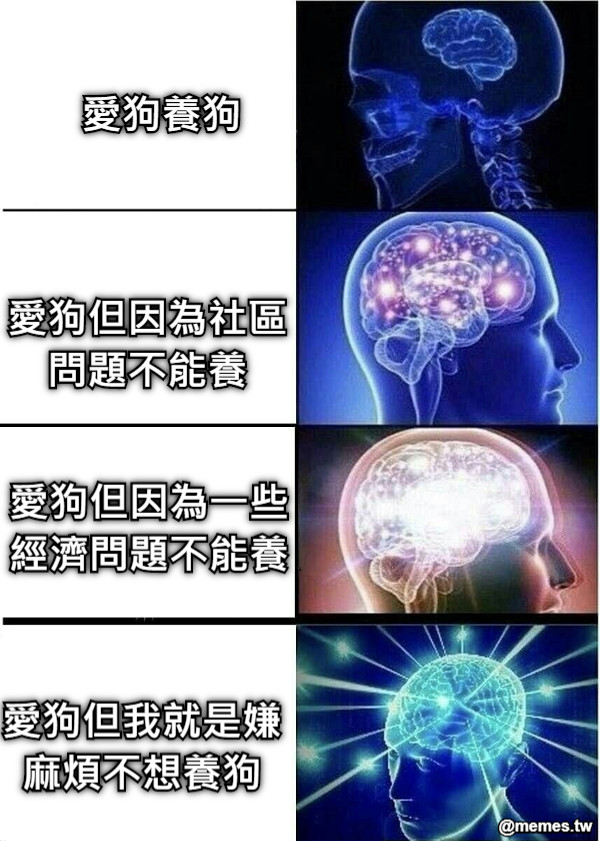 愛狗養狗 愛狗但因為社區問題不能養 愛狗但因為一些經濟問題不能養 愛狗但我就是嫌麻煩不想養狗