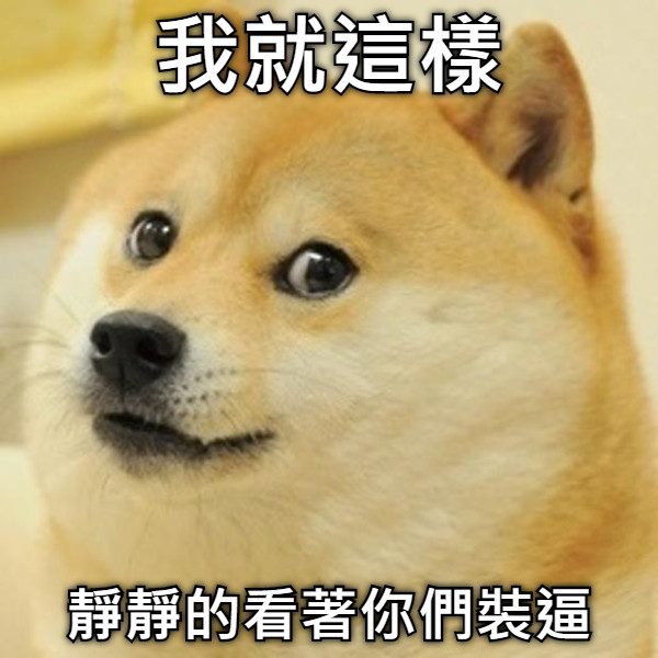 我就這樣 靜靜的看著你們裝逼