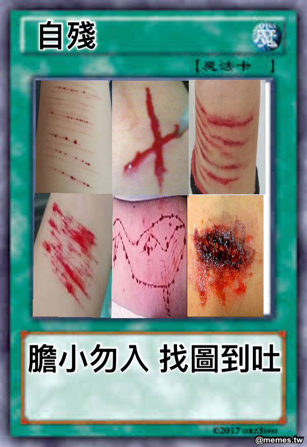 自殘 膽小勿入 找圖到吐
