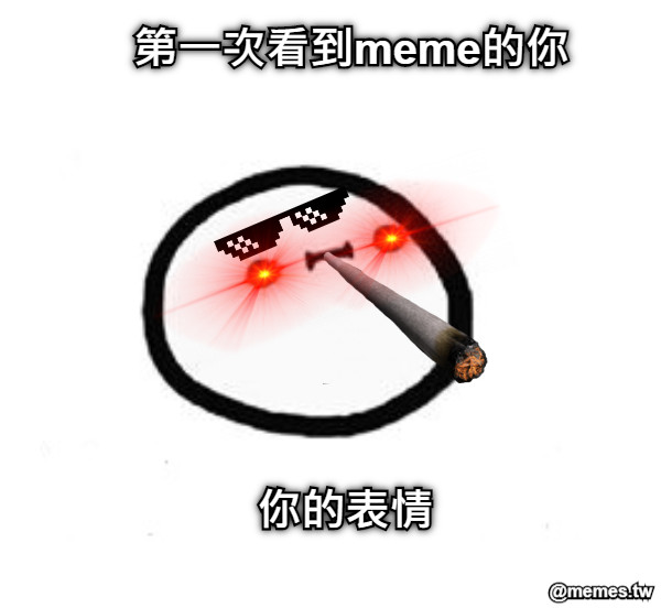 第一次看到meme的你        你的表情