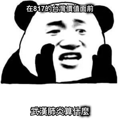 在817的台灣價值面前 武漢肺炎算什麼