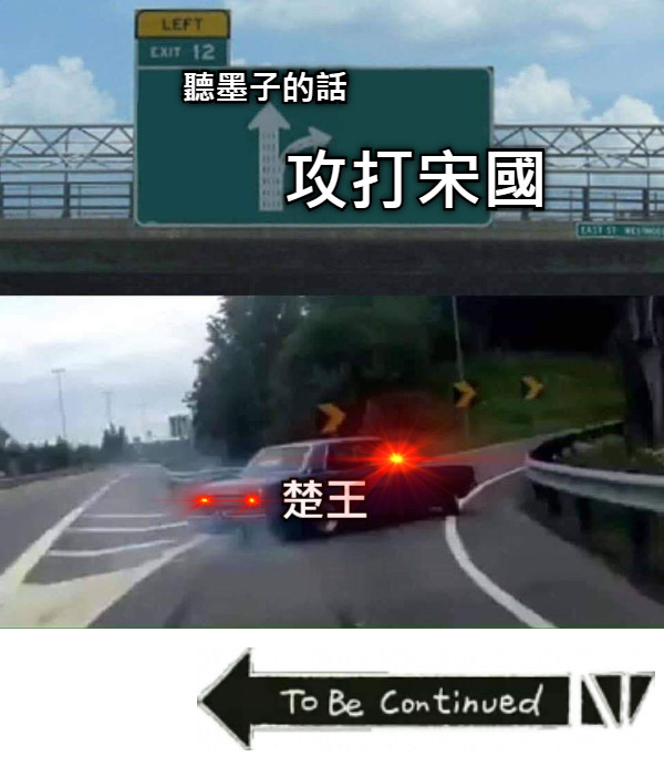 聽墨子的話 攻打宋國 楚王
