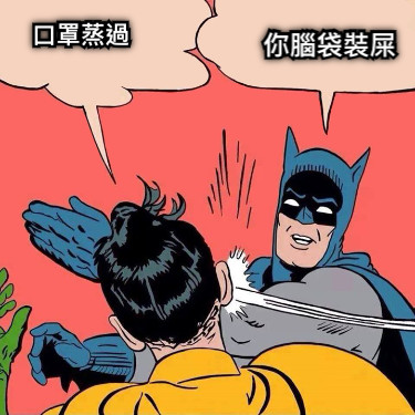 口罩蒸過 你腦袋裝屎
