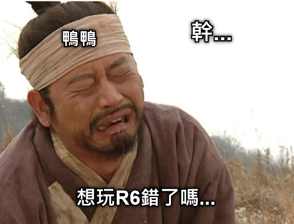 幹... 想玩R6錯了嗎... 鴨鴨