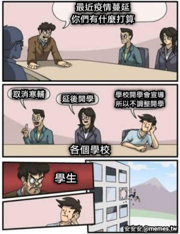 最近疫情蔓延 你們有什麼打算 各個學校 取消寒輔 延後開學 學校開學會宣導 所以不調整開學  學生