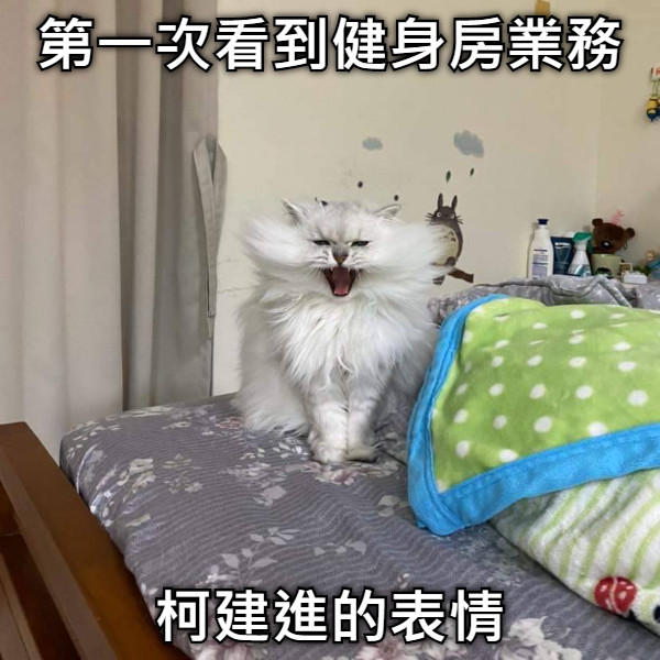 第一次看到健身房業務 柯建進的表情
