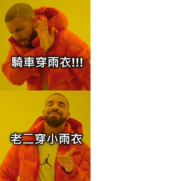 騎車穿雨衣!!! 老二穿小雨衣