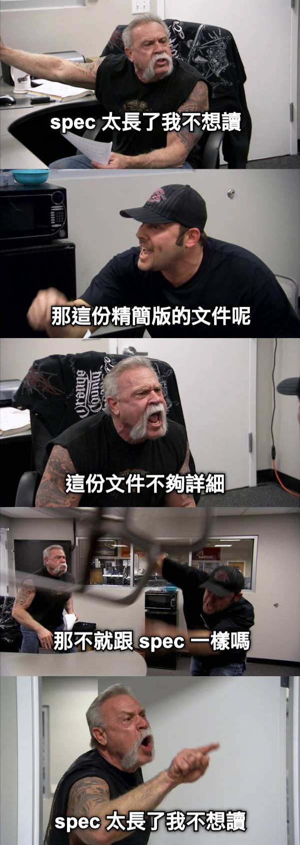 spec 太長了我不想讀 那這份精簡版的文件呢 這份文件不夠詳細 那不就跟 spec 一樣嗎 spec 太長了我不想讀