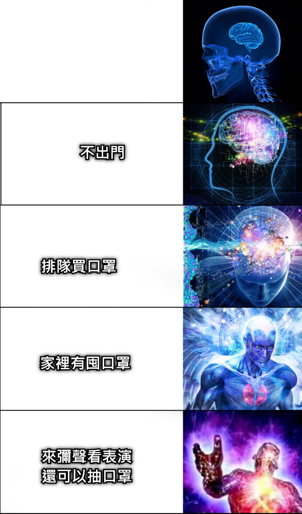 不出門 排隊買口罩 家裡有囤口罩  來彌聲看表演 還可以抽口罩