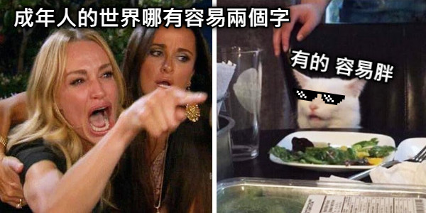 成年人的世界哪有容易兩個字 有的 容易胖