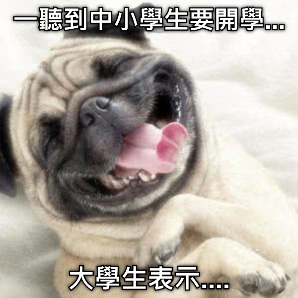 一聽到中小學生要開學... 大學生表示....