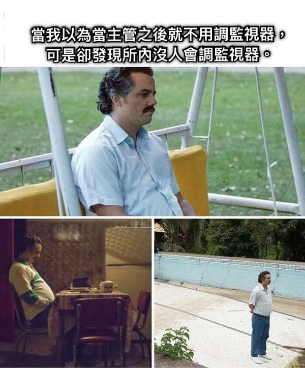 當我以為當主管之後就不用調監視器， 可是卻發現所內沒人會調監視器。