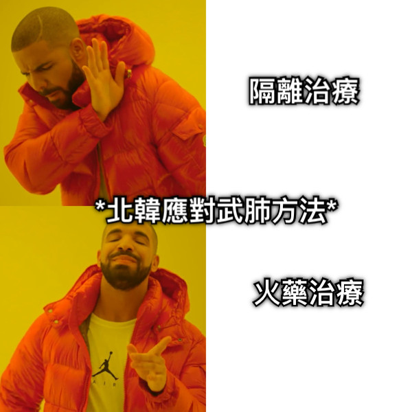 隔離治療 火藥治療 *北韓應對武肺方法*