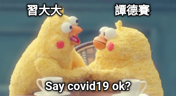 習大大                  譚德賽 Say covid19 ok?