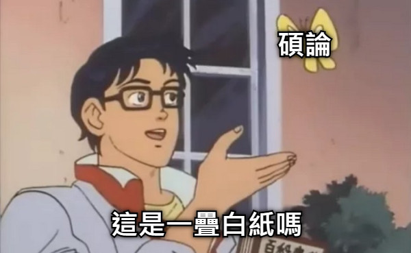 碩論 這是一疊白紙嗎