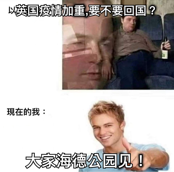 英国疫情加重,要不要回国？ 大家海德公园见！