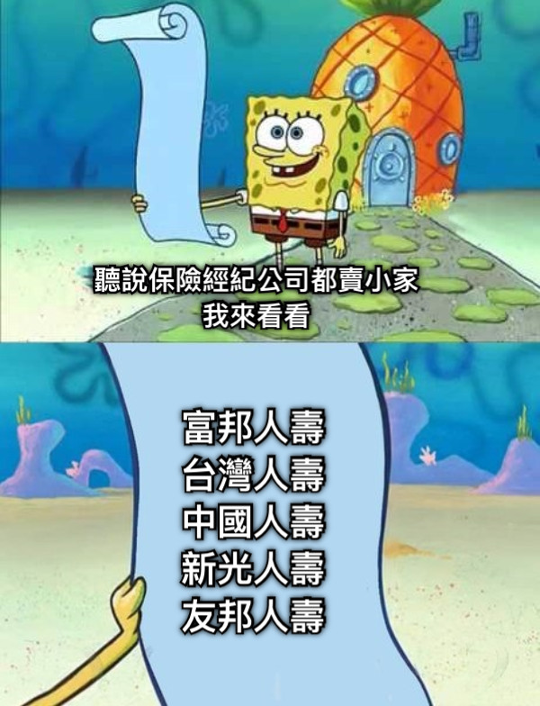 聽說保險經紀公司都賣小家 我來看看 富邦人壽 台灣人壽 中國人壽 新光人壽 友邦人壽