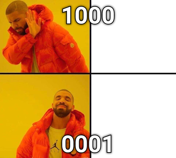 1000 0001