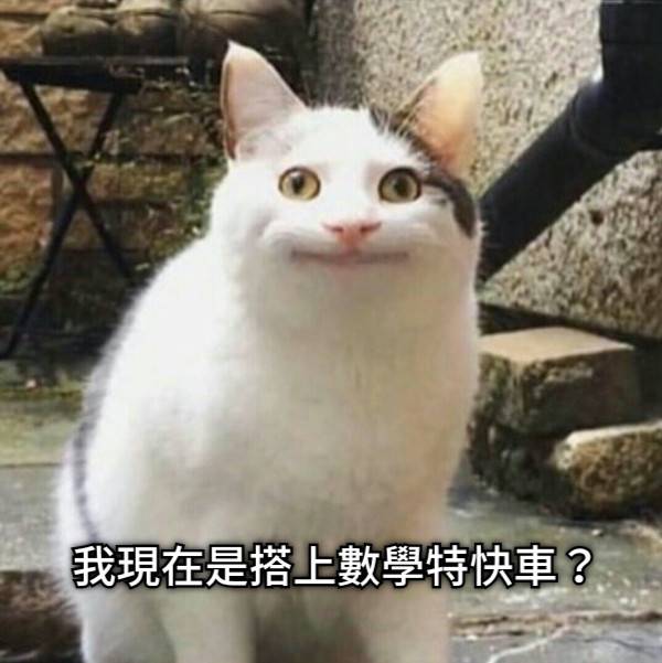 我現在是搭上數學特快車？