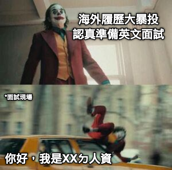 海外履歷大暴投 認真準備英文面試 你好，我是XXㄉ人資 *面試現場