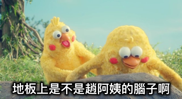 地板上是不是趙阿姨的腦子啊