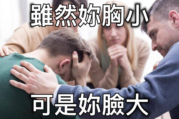 雖然妳胸小 可是妳臉大