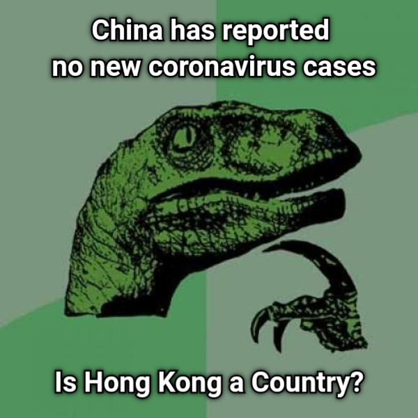 China has reported  no new coronavirus cases Is Hong Kong a Country?