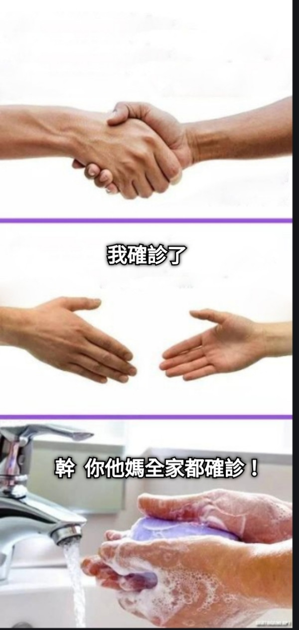 我確診了 幹  你他媽全家都確診！