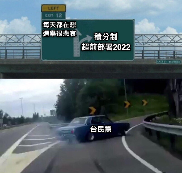 每天都在想選舉很悲哀 積分制 超前部署2022 台民黨