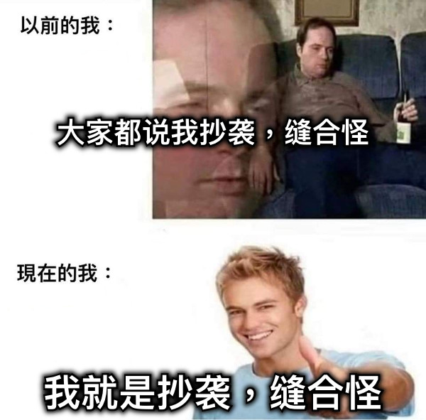 大家都说我抄袭，缝合怪 我就是抄袭，缝合怪