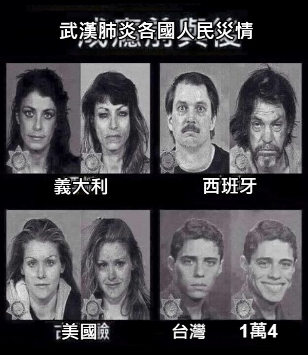 武漢肺炎各國人民災情 義大利 西班牙 美國 台灣 1萬4