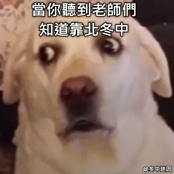 當你聽到老師們 知道靠北冬中