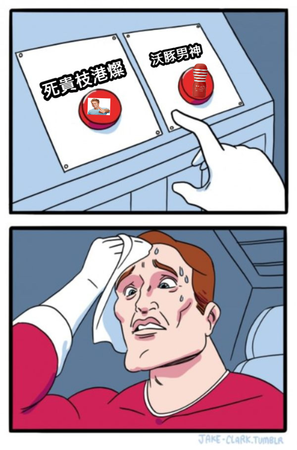 死貴枝港燦 沃豚男神