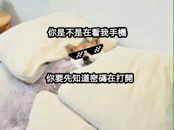你是不是在看我手機 你要先知道密碼在打開