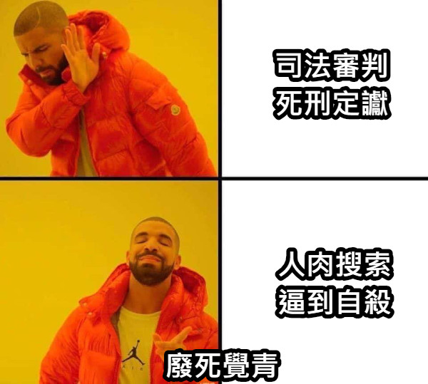 司法審判 死刑定讞 人肉搜索 逼到自殺 廢死覺青