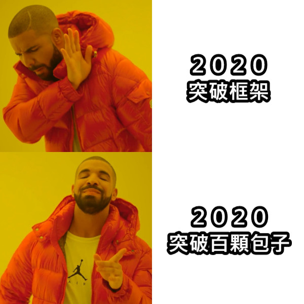 ２０２０ 突破框架 ２０２０ 突破百顆包子